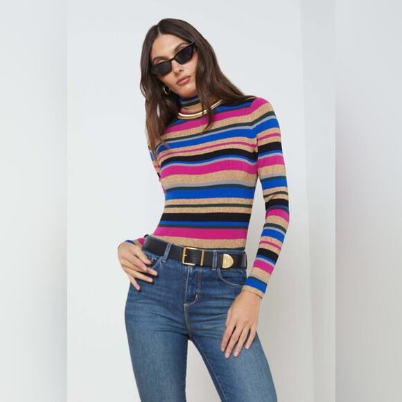 L'AGENCE Turtleneck Sweater - Picture 1 of 8